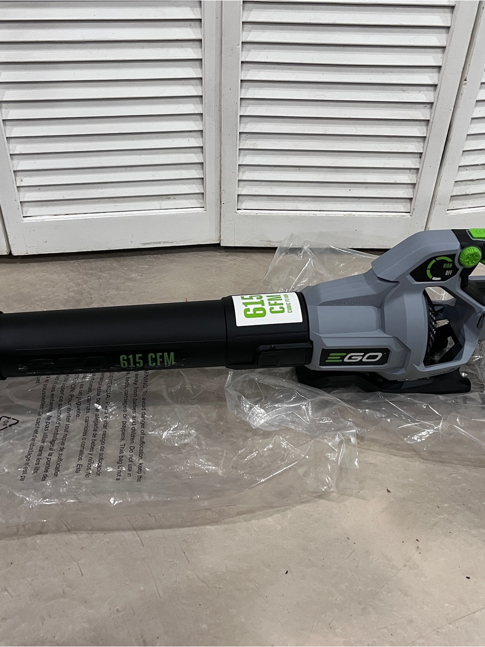 Brand New Never Used Ego Cordless Battery Powered 615 CFM Leaf Blower - Tool Onl